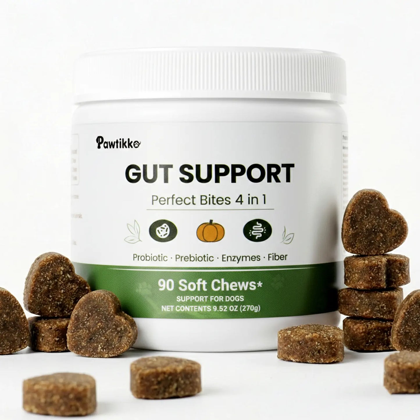 Complete Dog Health Bundle – Multivitamin, Joint Support & Probiotics Soft Chews for Skin Coat, Hip Joint, Digestive & Immune Support