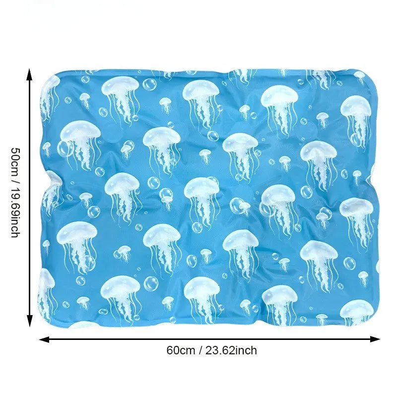 Pet Ice Pad, Summer Dog Cooling Mat, Cat Cooling Sleep Pad, Waterproof Bite-Resistant, Leak-Proof, Heat Relief Pad
