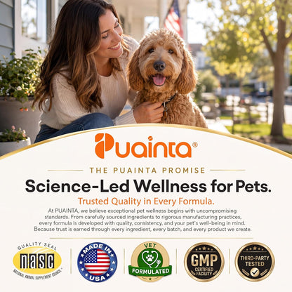 Calming Chews for Dogs, Dog Calming Supplement | Magnesium Glycinate, Melatonin & L-Theanine for Anxiety, Stress, Travel & Separation,90 Count