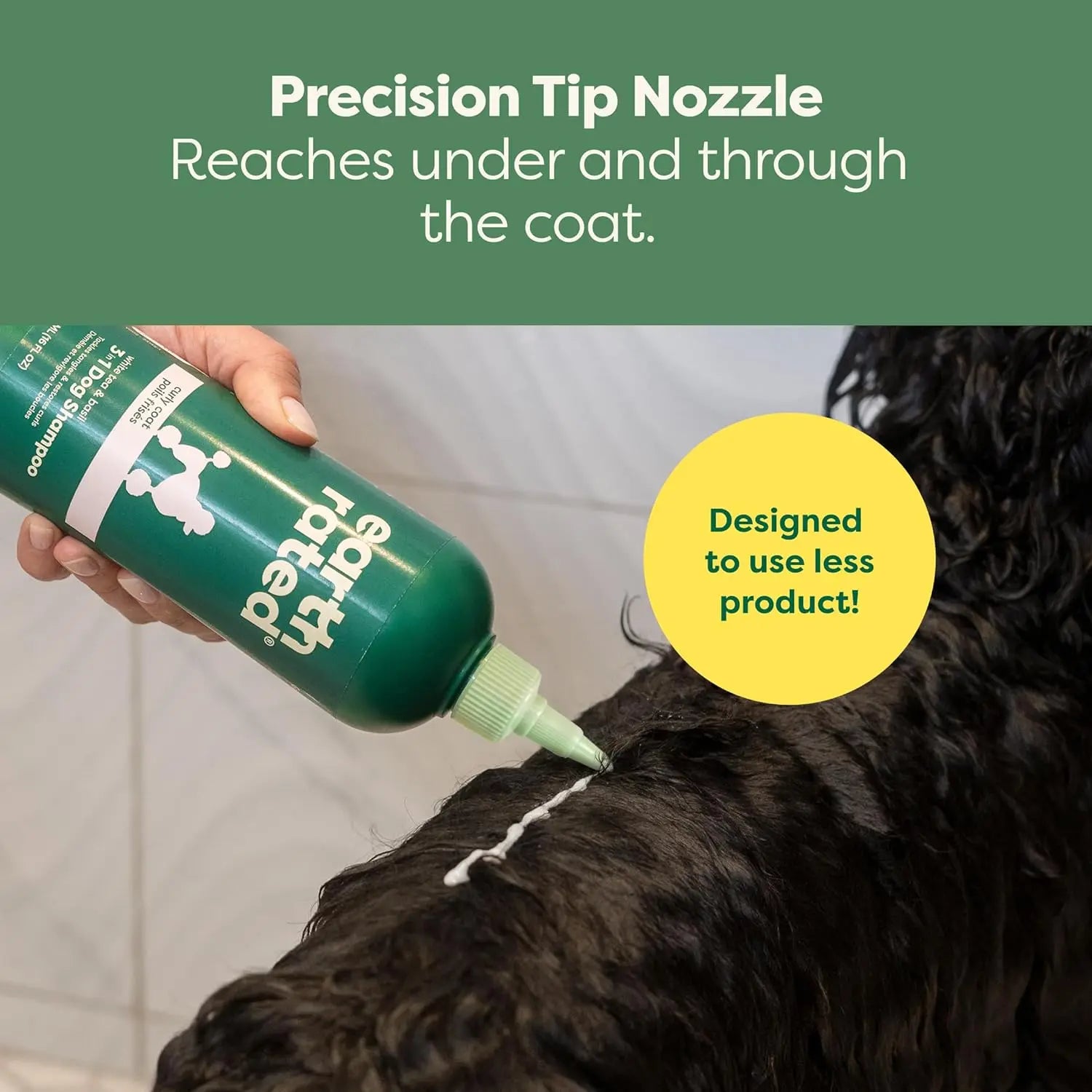 Earth Rated | 3-In-1 Curly & Wavy Coated Dog & Puppy Shampoo, Conditioner & Deodorizer - 16 Oz - Formulated to Tackle Tangles & Restore Curls