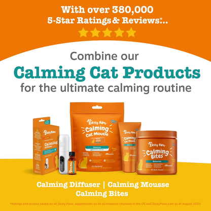 (6 Pack)  Calming Bites Bacon 30Ct - Cat (Pouch)