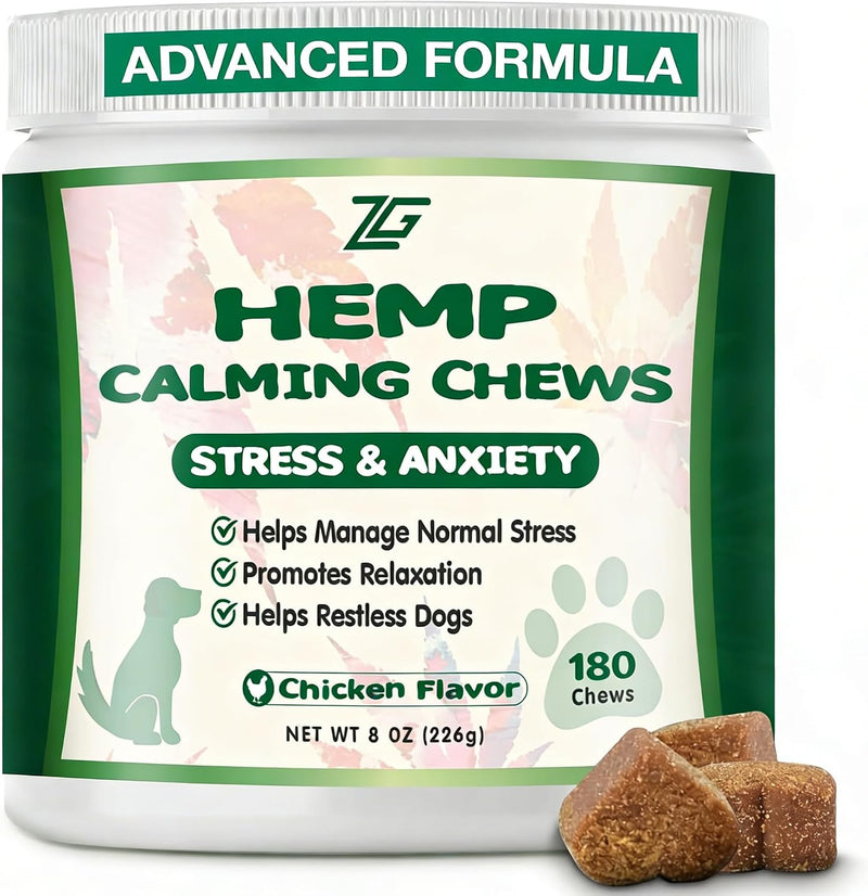 180 Cts, Dog Calming Chews, Calming Chews for Dogs, Soft Chews Treats Helps with Strеss, Anxiеty Rеlief, Separation,