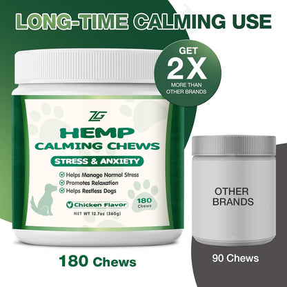180 Cts, Dog Calming Chews, Calming Chews for Dogs, Soft Chews Treats Helps with Strеss, Anxiеty Rеlief, Separation,
