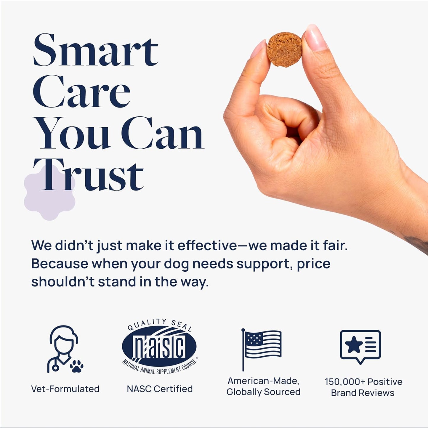 Pet Calm 60Ct – Vet-Formulated Calming Chews for Dogs with L-Theanine, L-Tryptophan for Behavior Support, Relaxation Treats, Puppy Chews for Stressful Situations, Dog Calming Aid
