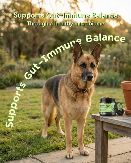 Daily Probiotic Chews for Dogs – Gut Health & Digestive Support Supplement, Spore-Forming Bacillus Coagulans, Multi-Strain Lactobacillus with Prebiotic Inulin/Fos, Chicken Flavor, 120 Soft Chews