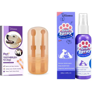 Cat and Dog Tooth Cleaning Spray - Removes Stains and Freshens Breath for Pet Oral Carelitter Pellets, Spray, Litter Tray, Litter Box, Removal,Summervibes,Petlovers Toothbrush Remover