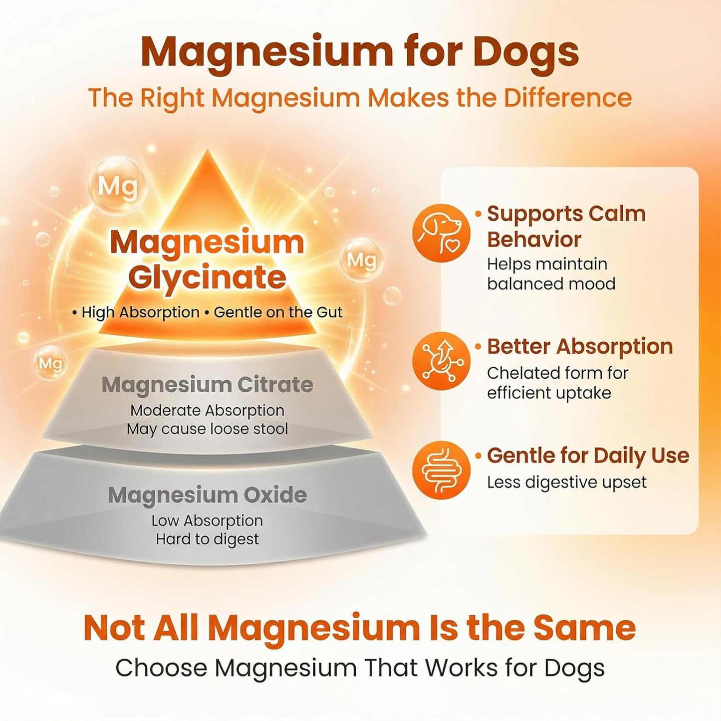 Calming Chews for Dogs, Dog Calming Supplement | Magnesium Glycinate, Melatonin & L-Theanine for Anxiety, Stress, Travel & Separation,90 Count