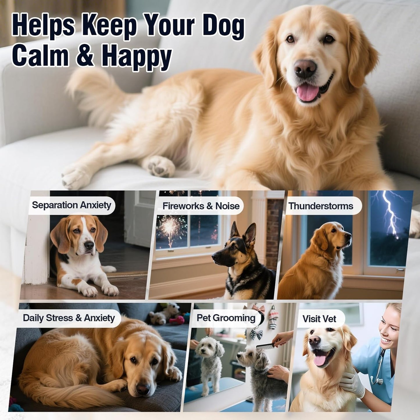 Dog Calming Chews 200Ct, for Small/Medium/Large Dogs