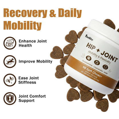 Complete Dog Health Bundle – Multivitamin, Joint Support & Probiotics Soft Chews for Skin Coat, Hip Joint, Digestive & Immune Support