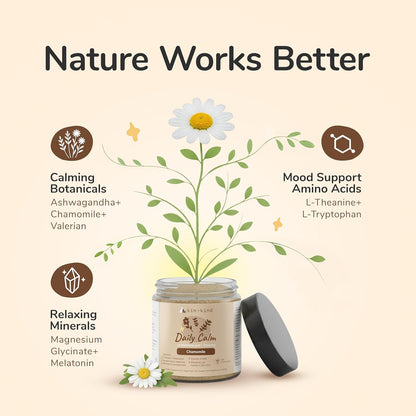 Calm Power Supplement for Dogs and Cats – Natural Dog Calming and Cat Calming Support with Organic Chamomile, Thyme, Apple Pomace, Ginger & Coconut – Vet Formulated - Made in USA – 8 Oz