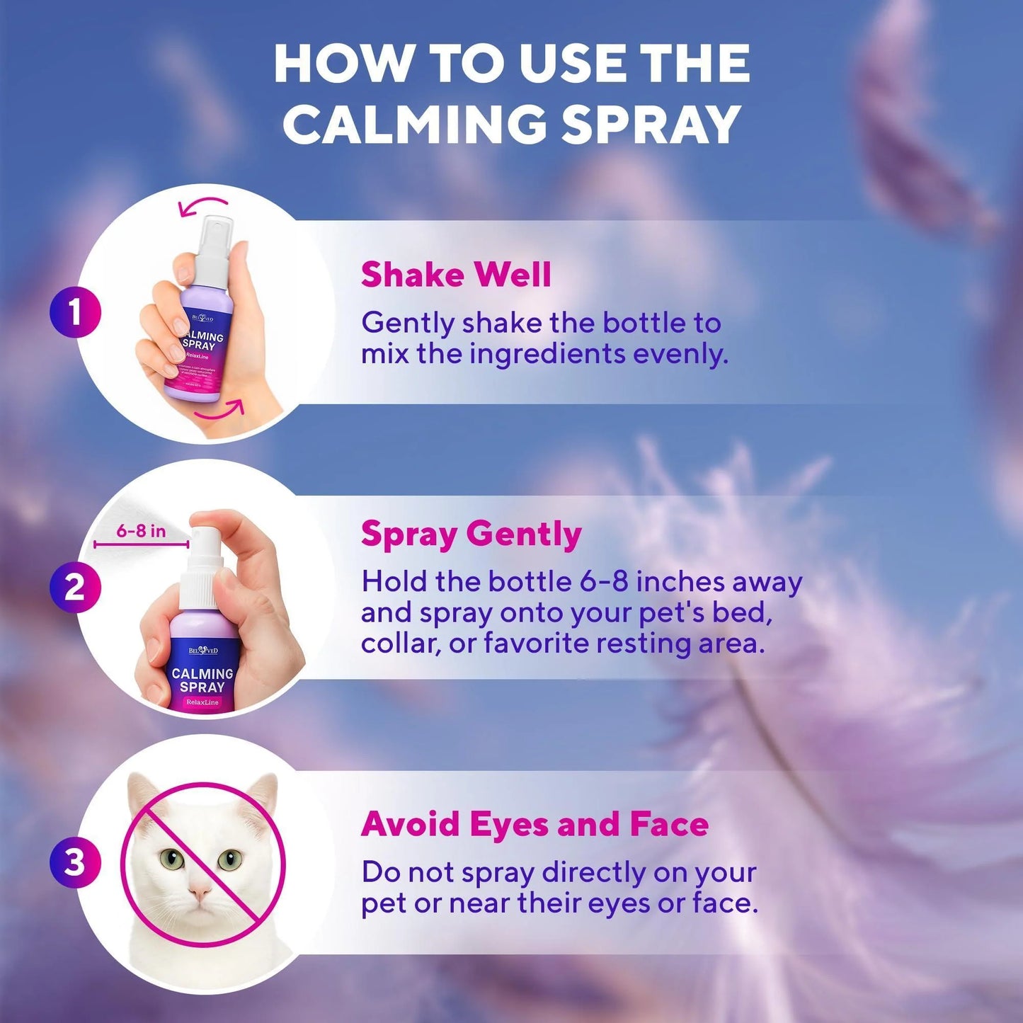 Calming Pheromone & Scratch-Repellent Spray for Cats 100 Ml 2-Pack