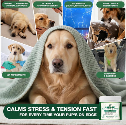 180 Cts, Dog Calming Chews, Calming Chews for Dogs, Soft Chews Treats Helps with Strеss, Anxiеty Rеlief, Separation,