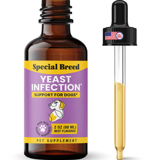 SPECIAL BREED Natural Yeast Infection Treatment for Dogs - 2 Oz, Soothing Itch Relief and Ear Infection Care, Alleviates Irritation and Inflammation